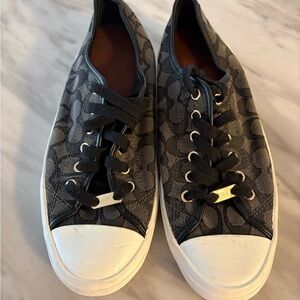 Coach Black and White Patterned Women's Sneakers